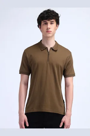 Flying Machine Men Polo Collar T-shirt