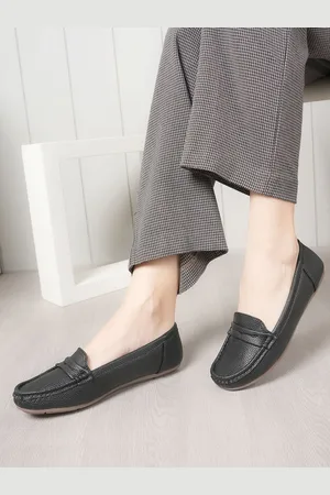 DressBerry Women Textured Slip-On Casual Loafers