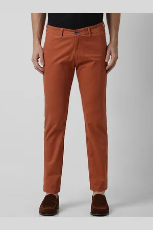 Peter England Men Mid-Rise Slim Fit Trousers
