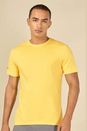 Cult Men Round Neck Solid Bio Finish T-shirt