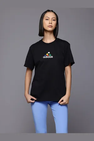 adidas Pure Cotton Brand Logo Printed Tiro Nts Training -shirt