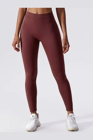 LULU & SKY Women Solid High-rise Activewear Leggings
