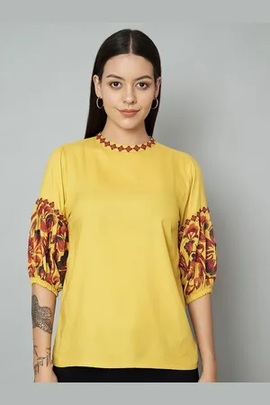 all about you Women Floral Printed Round Neck Top