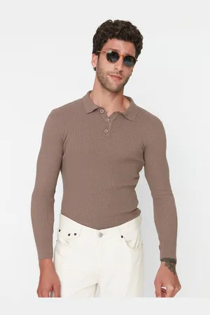 Trendyol Men Solid Polo Collar T-shirt