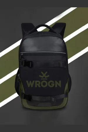 WROGN Brand Logo Laptop Backpack with Reflective Strip