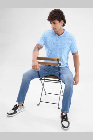 SPYKAR Men Printed Polo Collar Slim Fit T-shirt