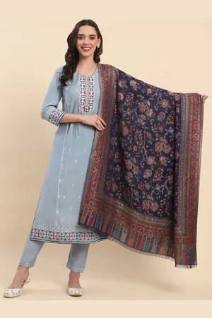 La Vastraa Women Floral Woven Design Shawl
