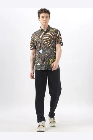 bullmer Geometric Printed Shirt With Pant