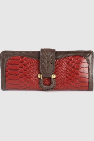 Hidesign Women Animal Textured Leather RFID Two Fold Wallet