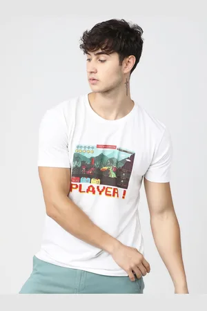 LocoMotive Men Graphic Printed Round Neck Cotton Slim Fit T-shirt