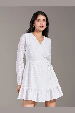 20Dresses Women Self Design Wrap Dress
