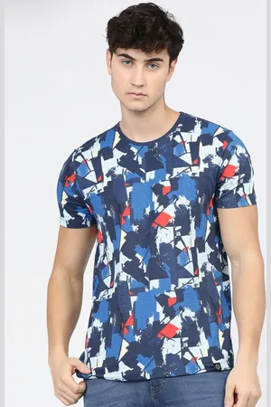 LocoMotive Men Graphic Printed Round Neck Cotton Slim Fit T-shirt