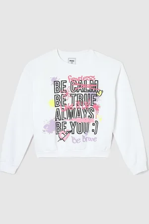 Max Collection Girls Printed Sweatshirt