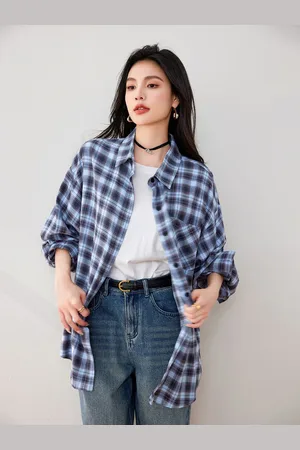 JC Collection Women Opaque Checked Casual Shirt