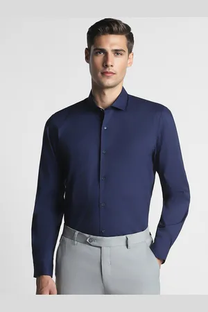 Peter England Men Slim Fit Opaque Formal Shirt