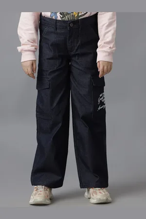 UNDER FOURTEEN ONLY Girls Flared Cargo Jeans