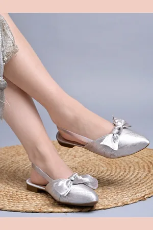Shoetopia Women Mules with Bows Flats
