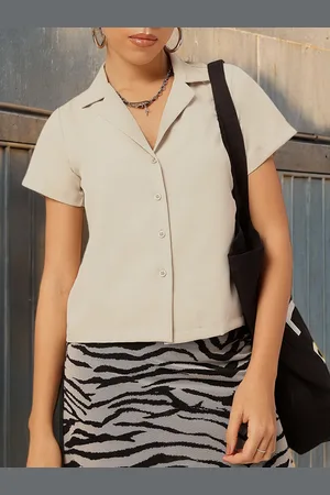 DressBerry Soft Focus Notched Lapel Edge Shirt