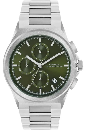French Connection Men Patterned Dial & Bracelet Style Straps Analogue Watch FCH02SM