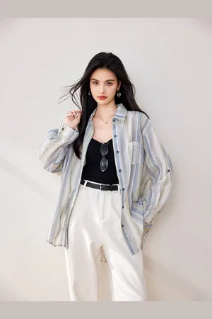 JC Collection Women Opaque Striped Casual Shirt