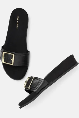Lino Perros Women Open Toe Flats with Buckles