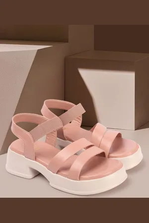 COLO Solid Open Toe Platform Sandals