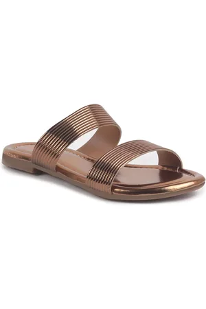FAUSTO Women Party Open Toe Flats with Tassels