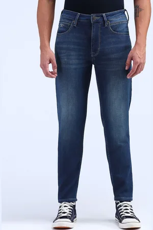 Flying Machine Men Classic Relaxed Fit Heavy Fade Stretchable Jeans