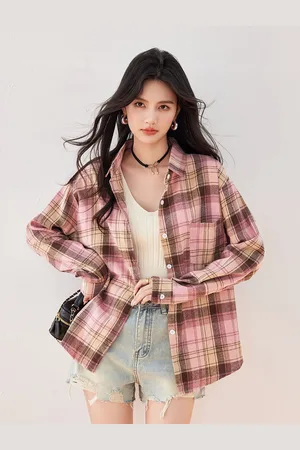 JC Collection Women Tartan Checks Opaque Checked Casual Shirt