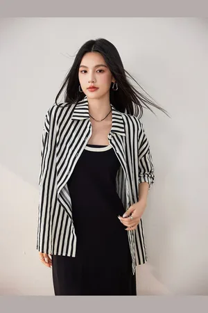 JC Collection Women Opaque Striped Casual Shirt