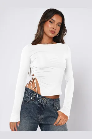 JC Mode Women Solid Boat Neck Top