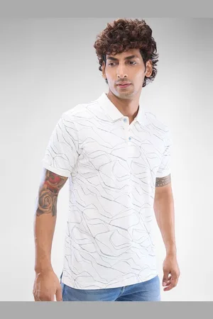 SPYKAR Men Printed Polo Collar Slim Fit T-shirt