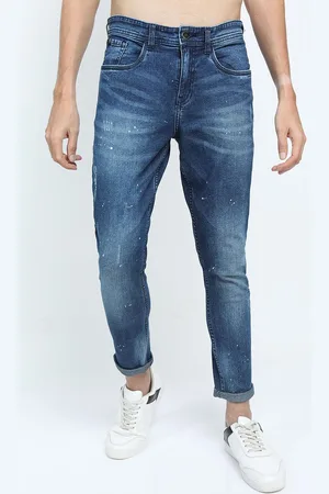 LocoMotive Men Low Distress Tapered Fit Light Fade Stretchable Jeans