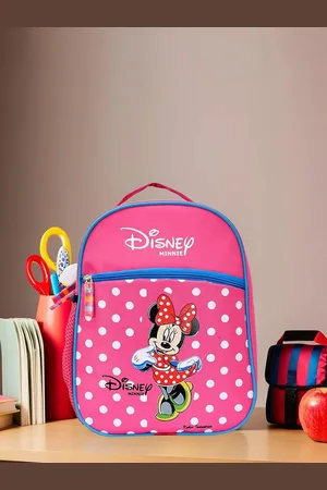 Kuber Industries Kids Minnie Mouse Printed Waterproof Backpack