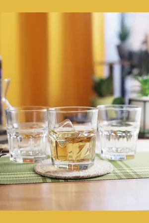 Ocean Set of 6 Transparent Solid Whisky Glass