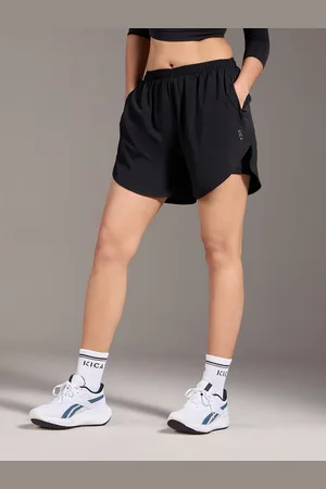 KICA Women Running Stride Sports Shorts With Inner Layer