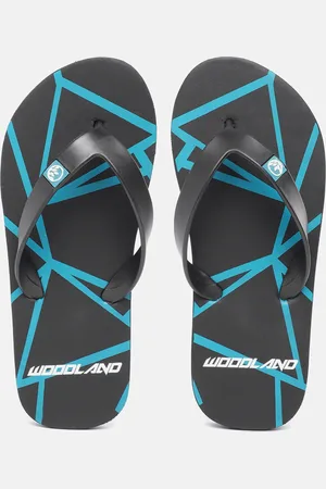 Woodland Men Printed Thong Flip-Flops