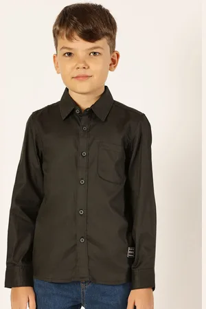 Killer Boys Premium Spread Collar Solid Cotton Casual Shirt