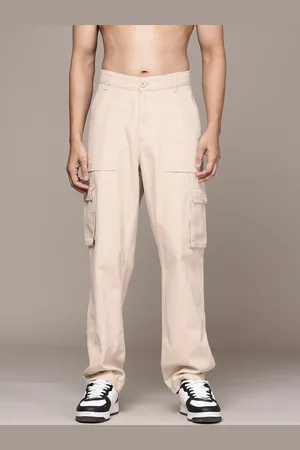 Roadster The Lifestyle Co. Men Loose Fit Pure Cotton Cargo-Style Trousers