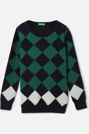 Benetton Boys Geometric Printed Pullover