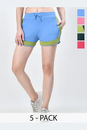 BAESD Pack Of 5 Women High-Rise Hot Pants Cotton Shorts