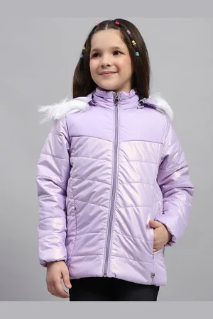 Monte Carlo Girls Solid Hooded Parka Jacket
