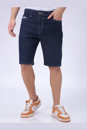 The Indian Garage Co Men Slim Fit Denim Shorts