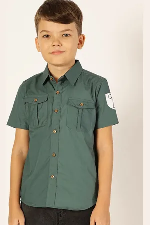 Killer Boys Premium Spread Collar Solid Cotton Casual Shirt
