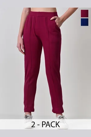 BAESD Women Pack of 2 Relaxed High-Rise Trousers