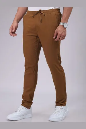 The Indian Garage Co Men Slim Fit Joggers Solid Trousers