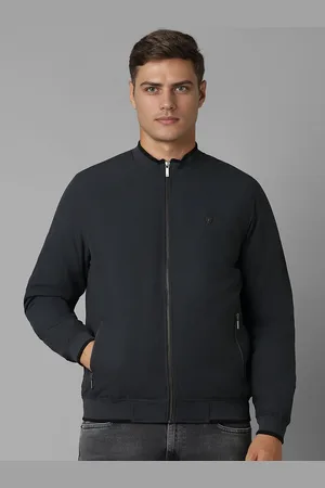 Louis Philippe Men Long Sleeves Bomber Jacket