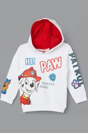 Lifestyle Boys Viacom Paw Patrol Printed Hooded Pullover Pure Cotton Sweatshirt