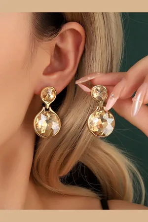 Salty Glinting Luxury Contemporary Drop Earrings