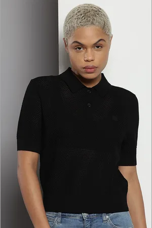 Calvin Klein Textured Polo Collar T-shirt